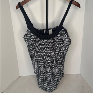 Coco Reef Black and White Swim Top